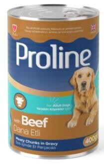 Proline Sos İçinde Parça Etli Yetişkin Dana Etli Konserve Köpek Maması 400 GR | SRC: Barcode: 8698995031929